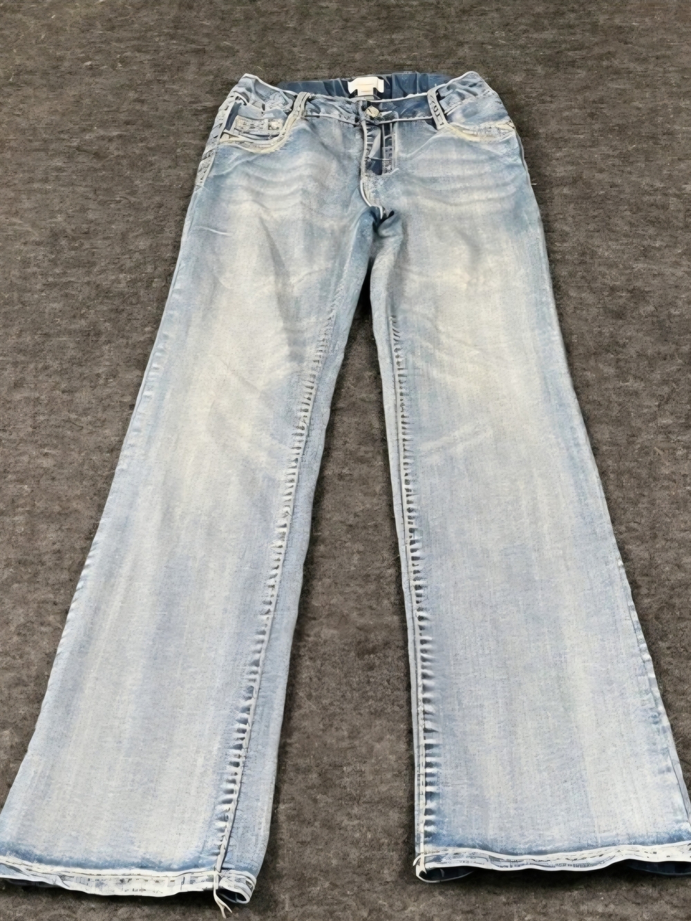 Xhilaration Girls Light Blue Wide Leg Jeans
